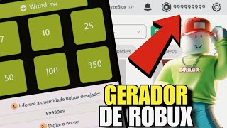 TESTEI UM GERADOR DO ROBLOX QUE PROMETE DAR ROBUX GRÁTIS roblox [upl. by Supmart225]