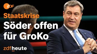 Markus Söder hält FDP und Grüne „nicht für regierungsfähig“  Markus Lanz vom 22 November 2023 [upl. by Rhianna]