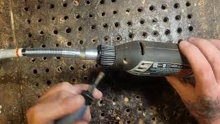 Dremel flex shaft  Installing it to your Dremel [upl. by Wendel]