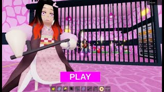 🏭NEW NEZUKO BARRY PRISON RUN OBBY  NEW BEST GAME EVER [upl. by Kain892]