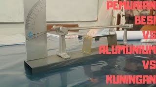 Pemuaian Besi VS Alumunium VS Kuningan [upl. by Kannan]