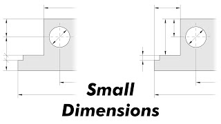 Dimensioning Small Parts in Mechanical Drawing [upl. by Akeim]