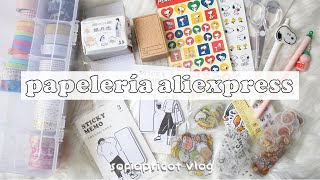 ♡ un haul con mucha papelería de aliexpress ♡  sofiapricot [upl. by Lareena]