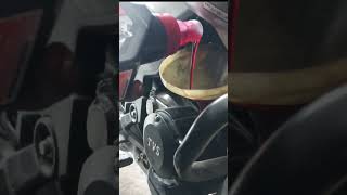 Tvs Raider Service Engine oil change motul 7100 10w40 motul [upl. by Hacim]