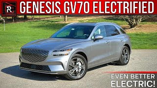 The 2023 Genesis GV70 Electrified Is A Near Perfect Blend Of Luxury Speed amp Tech [upl. by Anaiad818]