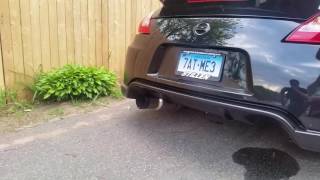 Nismo 370z 2 step launch control Tomei exhaust with Motordyne ART pipes [upl. by Buffy]