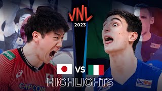 JAPAN vs ITALY  Highlights  Mens VNL 2023 [upl. by Kcirdor]