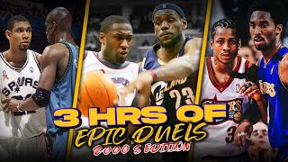 3 Hours Of LEGENDARY 2000s NBA Playoffs Duels 😲 [upl. by Ressay978]