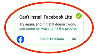 How To Fix Cant Install Facebook In Play Store  Cant Install Facebook App On Android [upl. by Olnay]