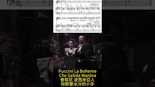 Puccini Che Gelida Manina La Boheme 普契尼 你那好冷的小手 波希米亞人 プッチーニ 冷たい手を ラ・ボエーム Score Sheet 譜 楽譜付き 【Kero】 [upl. by Lothar784]