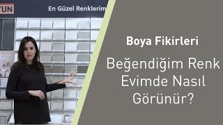 Boya Fikirleri Beğendiğim Renk Evimde Nasıl Görünür [upl. by Redd154]