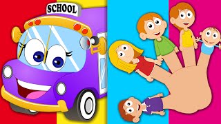 Wheels on the bus  Finger Family  Hickory Dickory  Nursery Rhymes [upl. by Elkraps138]