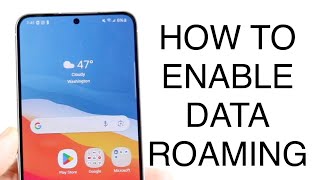 How To Turn On Data Roaming On ANY Android 2023 [upl. by Rothstein648]