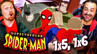 SPECTACULAR SPIDERMAN Season 1 Episodes 5 amp 6 REACTION Sandman  Rhino  Marvel [upl. by Colwin]