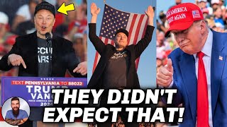 DARK MAGA Massive Trump Rally ERUPTS For Elon Musk And This Happened… [upl. by Sukhum203]