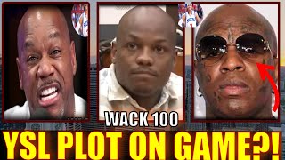 WACK 100 REACTS TO YSL WOODY SAYING YOUNG THUG HAD A PLOT ON THE GAME BUT NIPSEY STOPPED IT 👀👀❓🤔 [upl. by Eedoj]