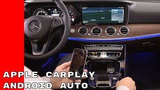 2017 Mercedes Apple CarPlay and Android Auto [upl. by Tadd]