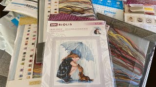 Flosstube 16  Unboxing Cross Stitch Kits Come see what I’ve ordered [upl. by Anma]