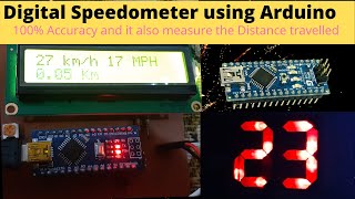 How to make Digital speedometer using arduino and hall effect sensor [upl. by Araik]