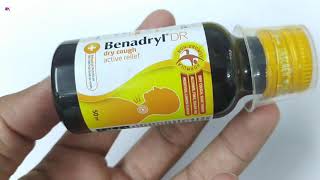 Benadryl DR Dry Cough Syrup  Dextromethorphan Hydrobromide Syrup  Benadryl DR Dry Syrup Use review [upl. by Viki732]