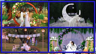 Wedding Arch Photo Studio  The Sims 4 Room Build [upl. by Dunham145]