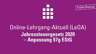 Jahressteuergesetz 2020  Änderung §7g EStG [upl. by Nevins]