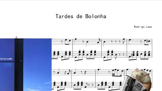 Tardes de Bolonha  Rodrigo Leao Accordion Sheet Music [upl. by Assiron]