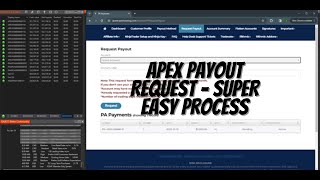 How to Request a PAYOUT with APEX TRADER FUNDING Very easy [upl. by Eahsal655]