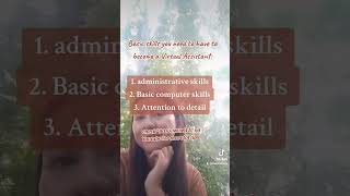 Basic skills as a virtual assistant [upl. by Cohby]