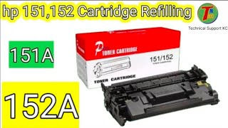 How To HP LaserJet 151152 Toner Cartridge Refilling [upl. by Annauqahs]