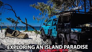 Overnight trip camping fishing and exploring Bribie Island  FISHING FOR TAILOR [upl. by Noryk]