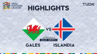 HIGHLIGHTS  Gales vs Islandia  UEFA Nations League 2024  TUDN [upl. by Annahgiel]