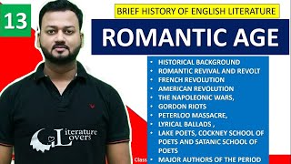 Romantic Age In English Literature  History Of English Literature  AKSRajveer  Literature Lovers [upl. by Isabel]