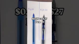 2700 pen vs 001 pen 😱 vs expensive fashion versace pen testing shorts short viral [upl. by Ahsirpac]