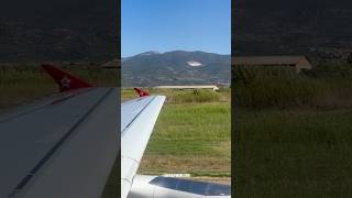 Kalamata Airport Edelweiss Air from Zurich Kalamata Messinia Peloponnese Greece Shorts [upl. by Macario]