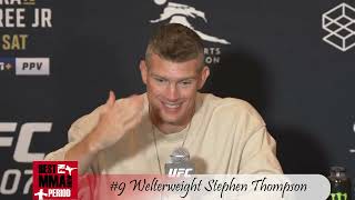 Stephen Thompson UFC 307 Media Day Interview [upl. by Chao]