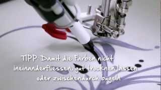 BERNINA PaintWork Ausarbeiten eines Motivs mit dem BERNINA Sticksystem [upl. by Hogarth503]