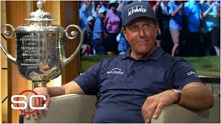 Phil Mickelson reacts to winning the PGA Championship at age 50  SportsCenter [upl. by Mcnelly467]