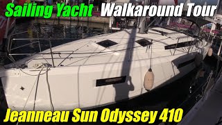 2022 Jeanneau Sun Odyssey 410  A Perfect Mid Size Sailing Yacht [upl. by Maxey]