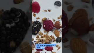 5 Minute Mini Fruit Parfaits – Quick amp Healthy Breakfast Idea 🍓🥄healthybreakfast cleaneating [upl. by Novek241]