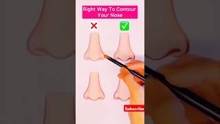 Right Way To Contour your Nose nosetutorial youtubeshorts viralvideo [upl. by Mallin]