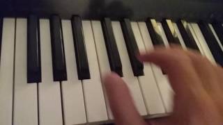 How to play an A flat 7 chord on piano [upl. by Cj]