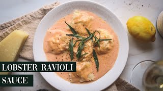 How to Make the Best Lobster Ravioli Sauce [upl. by Annaynek]