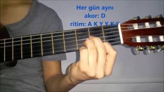 Saydım  Ogün Sanlısoy gitar  Saz Kursu Solfej [upl. by Ahsikel]