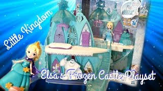 NEW Disney Frozen Little Kingdom Elsas Frozen Castle Playset Unboxing [upl. by Olia293]