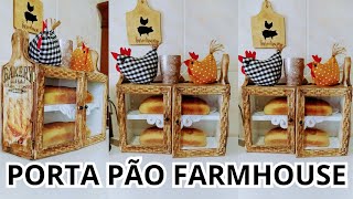 Ideia linda com tabuas de corte Porta pão Farmhouse [upl. by Ahsiya375]