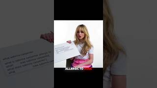 Sabrina carpenter allergic to sabrinacarpenter shorts entertainment [upl. by Hallie]