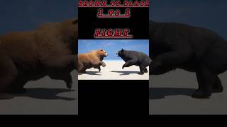 Brown bear vs Black bear shorts animals [upl. by Quirk650]