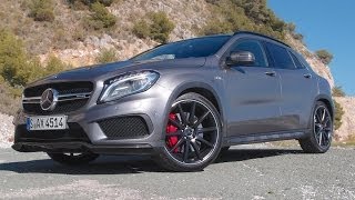 2015 Mercedes GLA 45 AMG review [upl. by Annabela685]