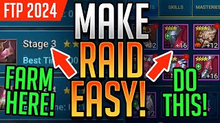 10 TIPS TO MAKE RAID EASY  Raid Shadow Legends [upl. by Oneill]